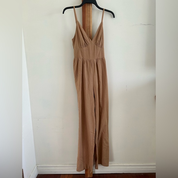 Jopra Pants - Chic Tan Jumpsuit for Women NWT